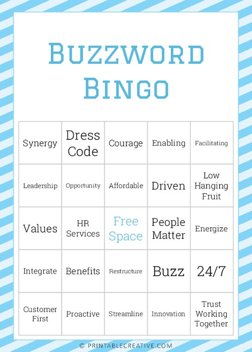 Buzzword Bingo
