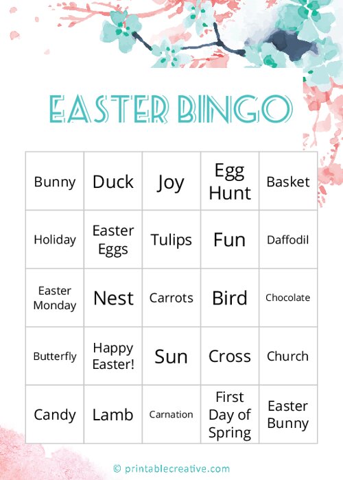 Easter Bingo