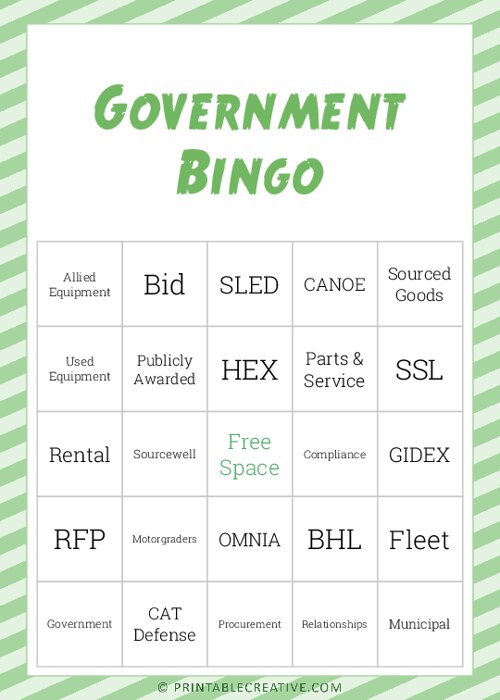 Government Bingo