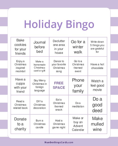Holiday Bingo