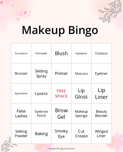 Makeup Bingo