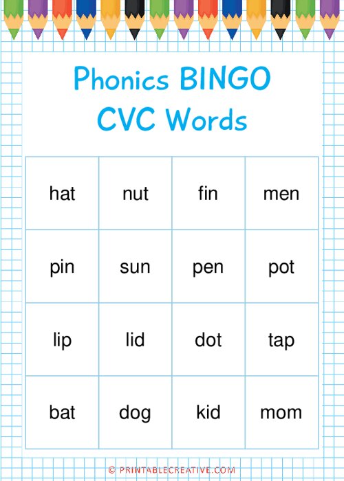 Phonics BINGO|CVC Words