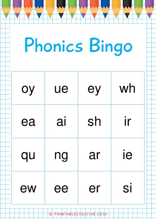 Free Printable Phonics Bingo Games - Printable Templates