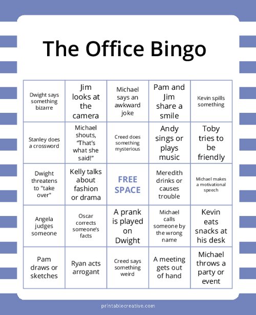 The Office Bingo
