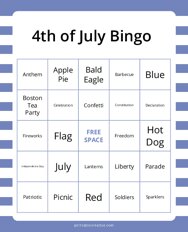 4th of July Bingo