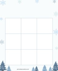 3x3 Blank Winter Wonderland Bingo