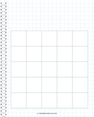 5x5 Blank Notebook Bingo