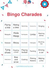Bingo Charades