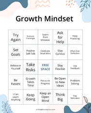 Growth Mindset Bingo