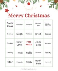 Merry Christmas Bingo