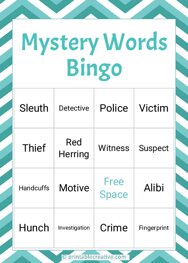 Mystery Words Bingo