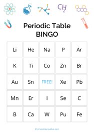 Periodic Table BINGO