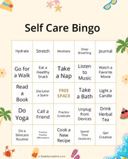 Self Care Bingo