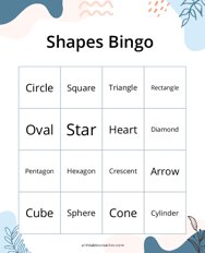 Shapes Bingo
