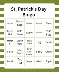 St. Patricks Day Bingo