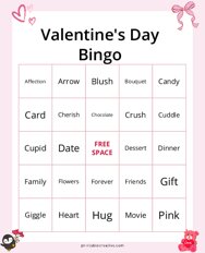 Valentines Day Bingo