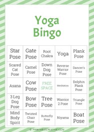 Yoga |Bingo