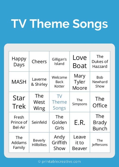 TV Theme Songs