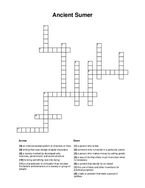 ancient-sumer-crossword-puzzle