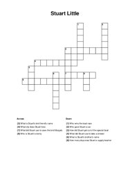 Stuart Little Crossword Puzzle