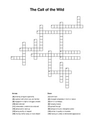 The Call of the Wild Crossword Puzzle