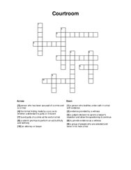 Courtroom Crossword Puzzle