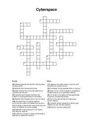 Cyberspace Crossword Puzzle