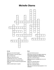 Michelle Obama Crossword Puzzle