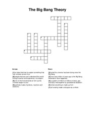 The Big Bang Theory Crossword Puzzle