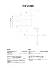 The Gospel Crossword Puzzle