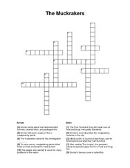 The Muckrakers Word Scramble Puzzle