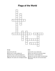 Flags of the World Crossword Puzzle
