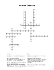 Graves Disease Crossword Puzzle
