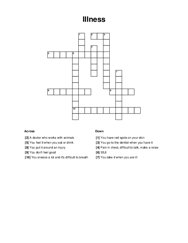 Illness Word Scramble Puzzle