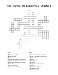 The Hound of the Baskervilles - Chapter 3 Word Scramble Puzzle