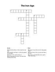 The Iron Age Crossword Puzzle