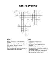 General Systems Crossword Puzzle