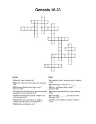 Genesis 18-23 Word Scramble Puzzle