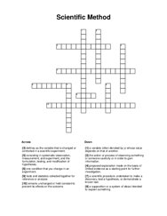 Scientific Method Word Scramble Puzzle