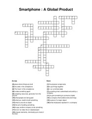 Smartphone : A Global Product Crossword Puzzle