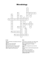 Microbiology Word Scramble Puzzle