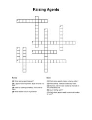 Raising Agents Crossword Puzzle