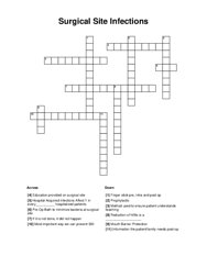 Surgical Site Infections Word Scramble Puzzle