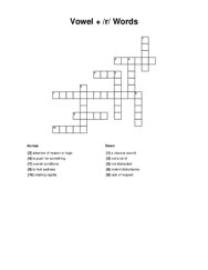 Vowel + /r/ Words Word Scramble Puzzle