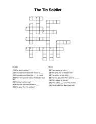 The Tin Soldier Crossword Puzzle