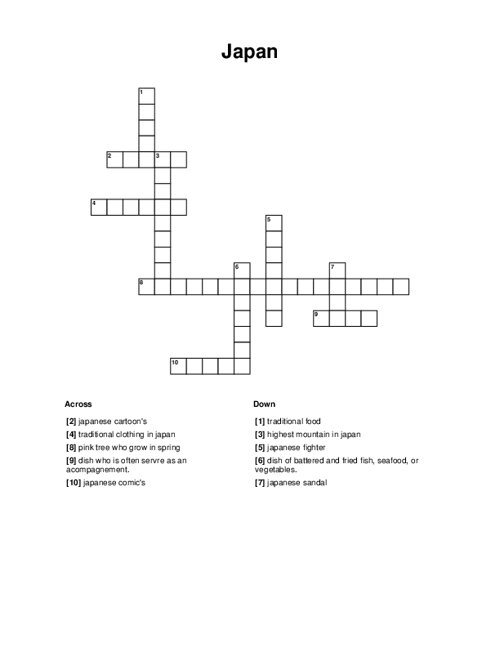 Aggregate 54  anime crossword puzzles awesomeenglish edu vn