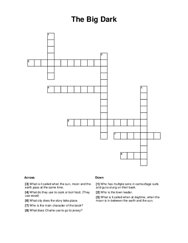 The Big Dark Crossword Puzzle