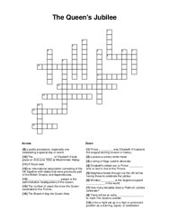 The Queens Jubilee Crossword Puzzle