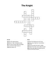 The Knight Crossword Puzzle