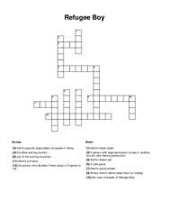 Refugee Boy Crossword Puzzle